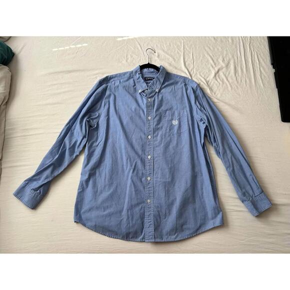 Chaps Blue Dress Shirt - Picture 1 of 1